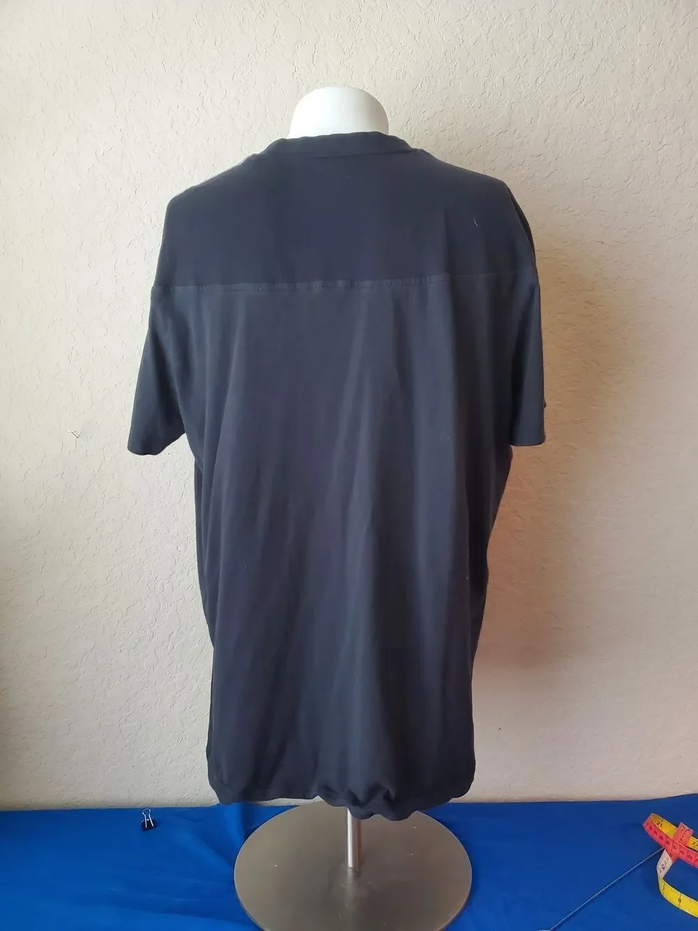 Adidas Men's Size 2XL Black Short Sleeve T-Shirt 3-Stripe Crew Neck Sportswear